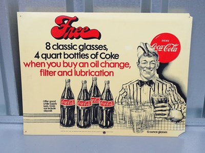 Lot 67 - COCA COLA (18" x 13.5") petrol forecourt...