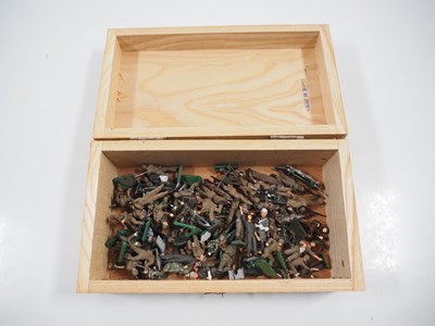 Lot 42 - A large group of unbranded, hand painted metal...