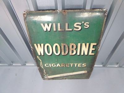 Lot 8 - WILL'S WOODBINE CIGARETTES (24" x 36") -...