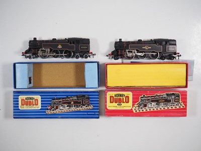 Lot 498 - A pair of HORNBY DUNLO OO gauge 2-6-4 steam...