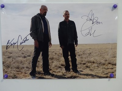 Lot 45 - BREAKING BAD: A pair of signed photographs...