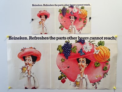 Lot 96 - HEINEKEN - 'Refreshes the parts other beers...