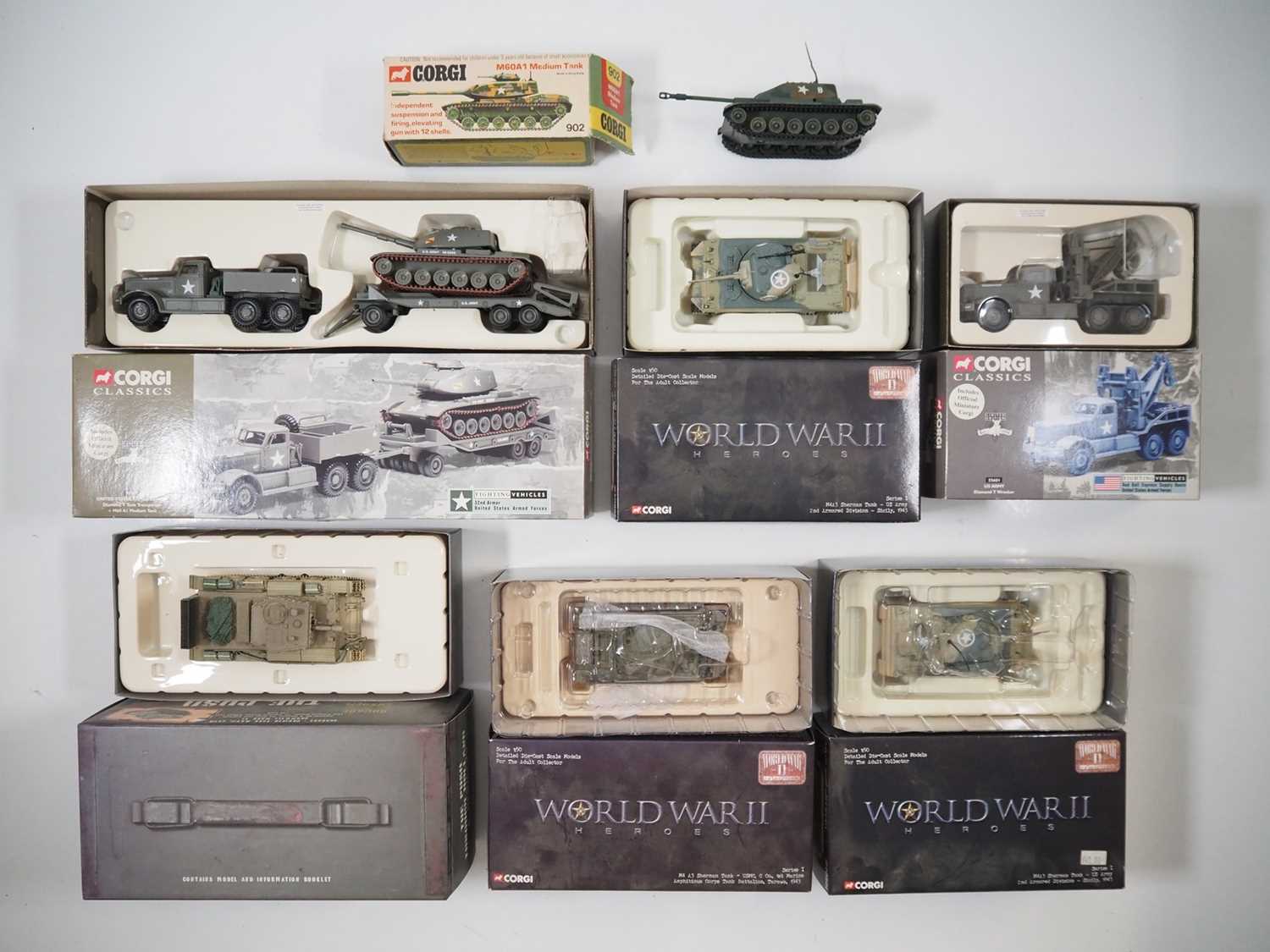 Lot 64 - A group of boxed CORGI military vehicles, to...