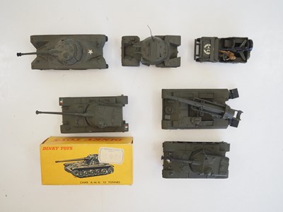 Lot 71 - A group of FRENCH DINKY military vehicles to...