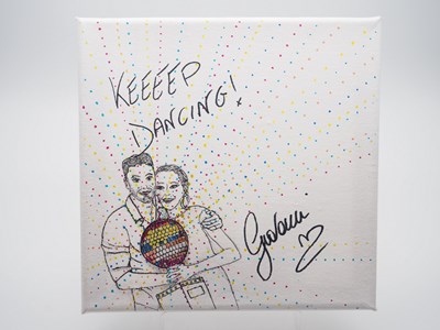 Lot 11 - Giovanni Pernice signed canvas with artwork...