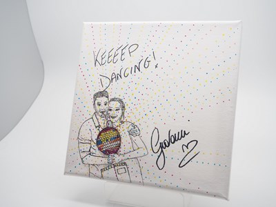 Lot 11 - Giovanni Pernice signed canvas with artwork...