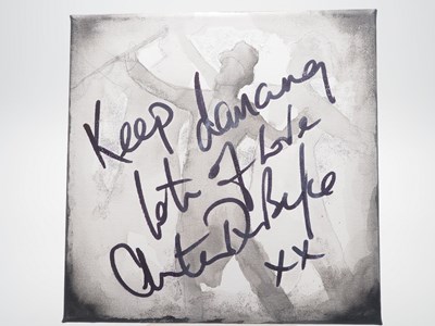Lot 15 - Anton Du Beke signed canvas with artwork added...