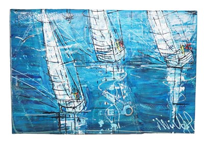 Lot 22 - Mark Van Wingerden - 'SAIL' - acrylic on...
