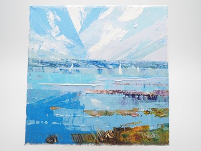 Lot 31 - Richard Tratt - 'SEASCAPE' - oil on canvas -...