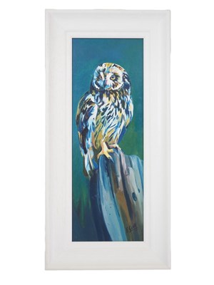 Lot 48 - Elaine C Geall 'SHORT EARED OWL' - Elaine C...