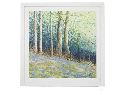 Lot 53 - Brenda Farrell 'BIRCHES AND BLUEBELLS' - print...