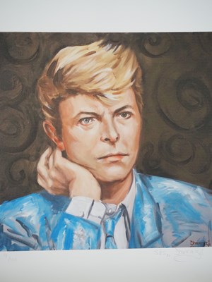 Lot 64 - Dhanraz Ramdharry - DAVID BOWIE - 9/100 signed...