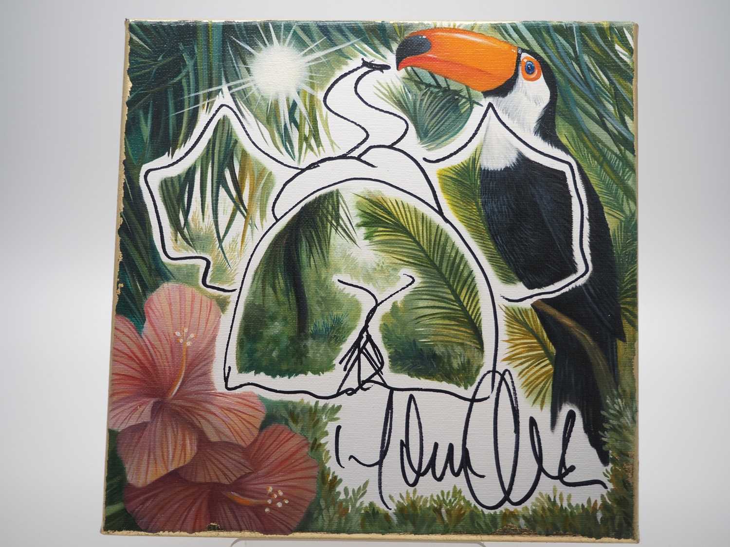 Lot 71 - Martin Clunes OBE DL signed canvas with...