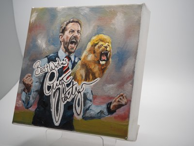 Lot 76 - Gareth Southgate OBE signed canvas with...