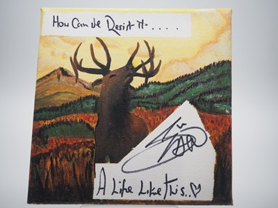 Lot 83 - Sian Evans - Kosheen signed canvas with...
