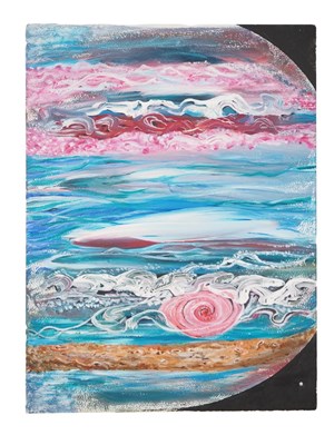 Lot 95 - Merle Hattersley 'PLANET' - 12" x 16" on board...