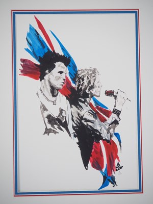 Lot 123 - IN THE BAND - unknown artist - hand numbered...