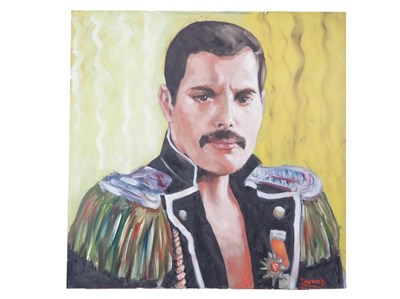 Lot 130 - Dhanraz Ramdharry 'FREDDIE MERCURY' - signed -...