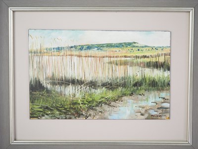 Lot 134 - Danny Byrne 'HENGISTBURY HEAD' - oil on board -...