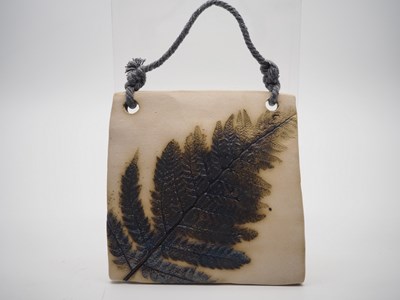 Lot 135 - Jules Ceramics - 'Fern Tile' - 4" x 4" pierced...