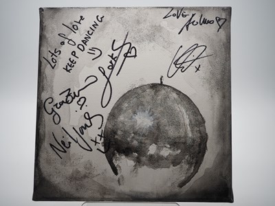 Lot 139 - Strictly boys signed canvas with artwork added...
