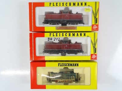 Lot 121 - A group of HO Gauge German Outline diesel...