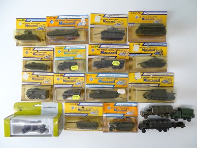 Lot 160 - A group of ROCO Minitanks HO Scale military...