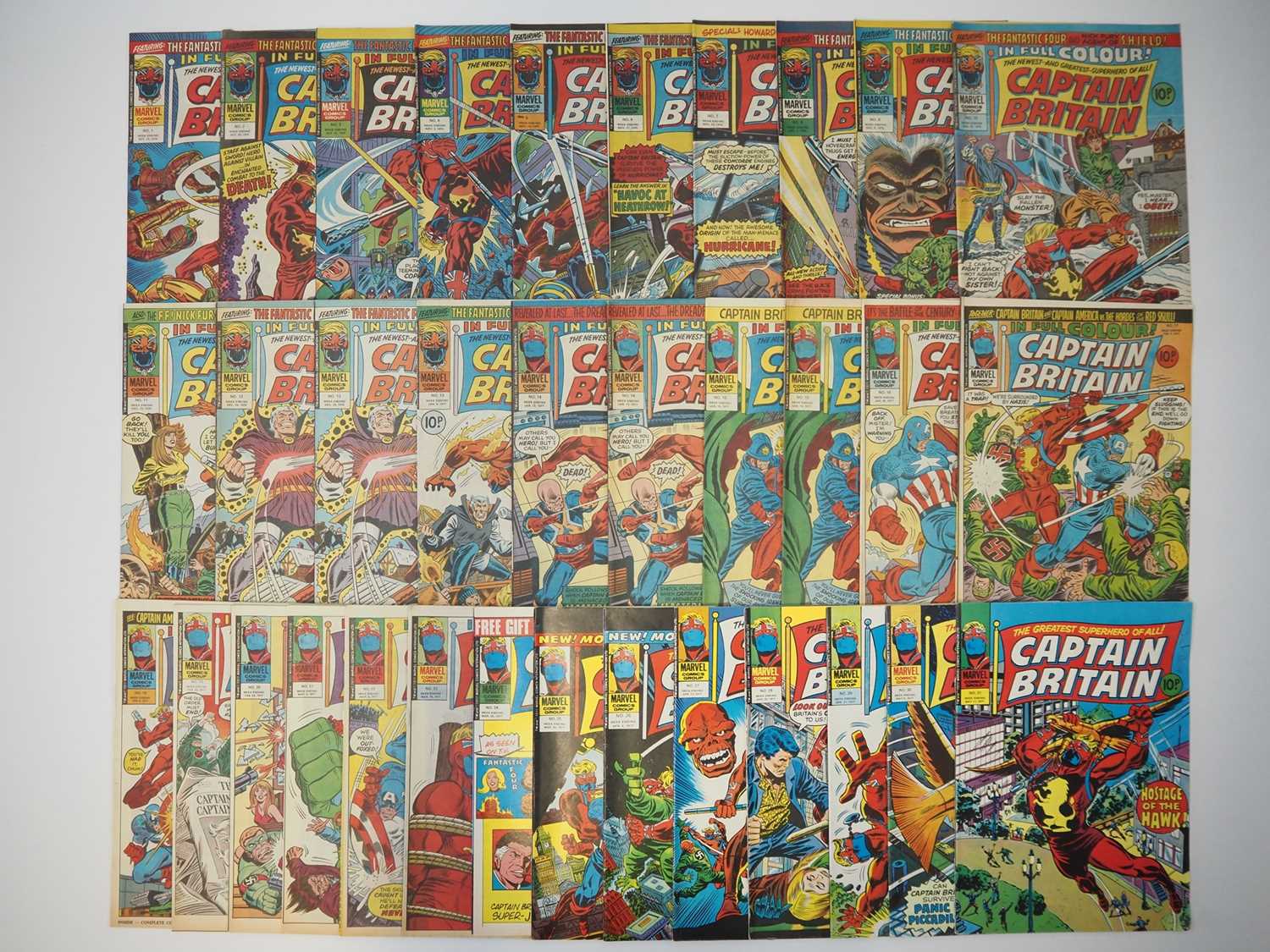 Lot 5 - CAPTAIN BRITAIN #1 to 31 (2 copies of #12, 14...