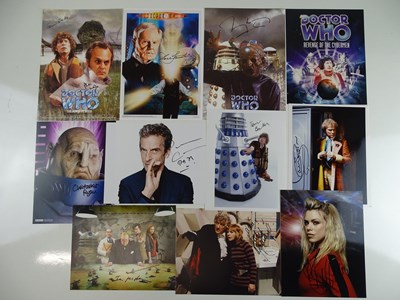 Lot 53 - DOCTOR WHO: A large selection of signed...