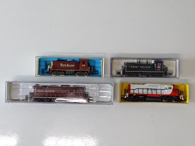 Lot 18 - A group of N Gauge American Outline Rock...