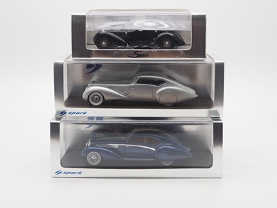 Lot 128 - A group of hand built 1:43 scale models by...