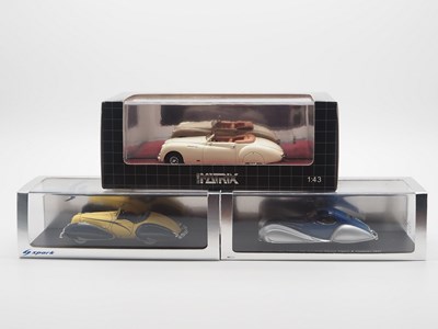 Lot 142 - A group of hand built 1:43 scale resin models...