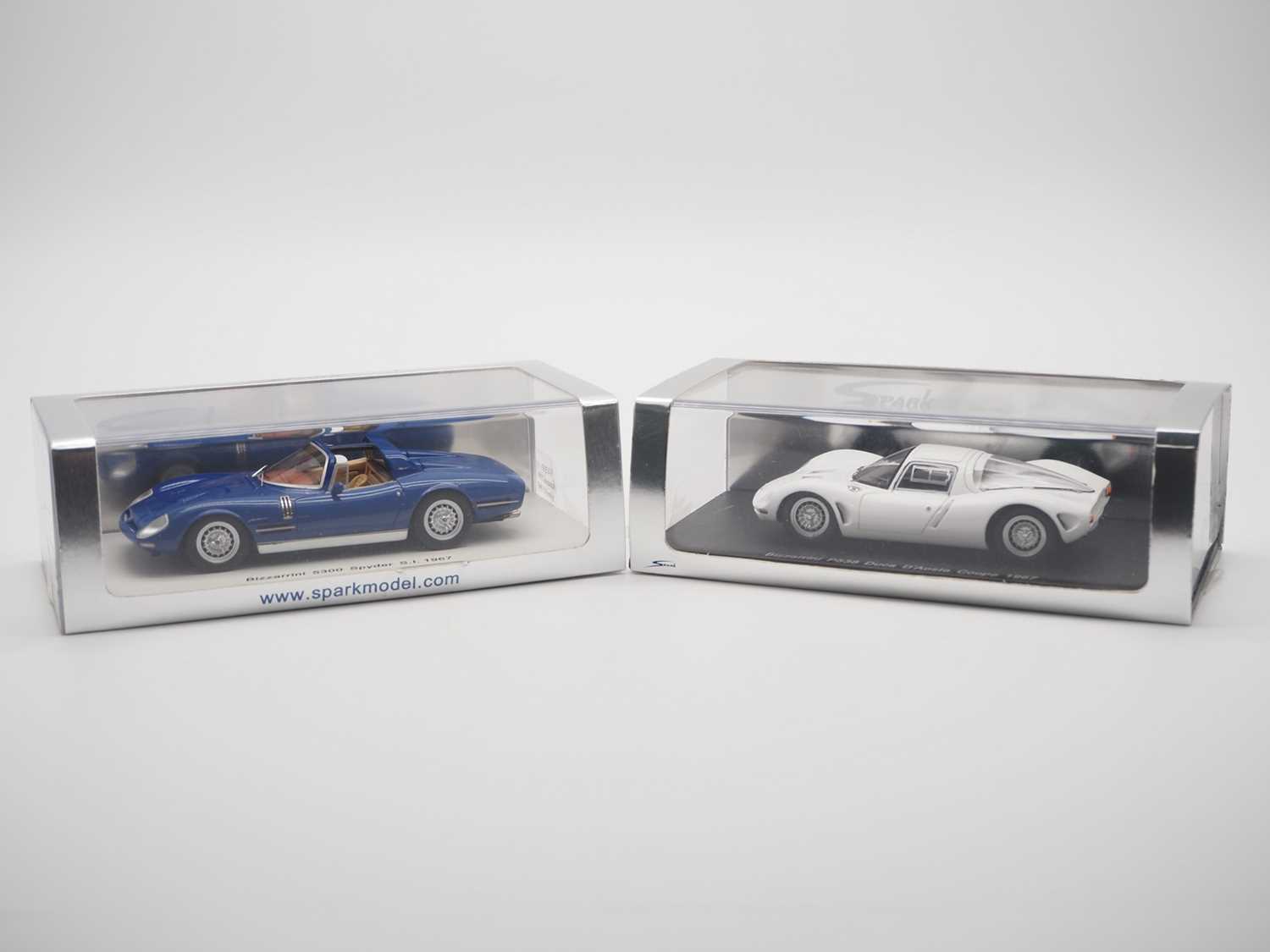 Lot 14 - A pair of hand built 1:43 scale resin models...