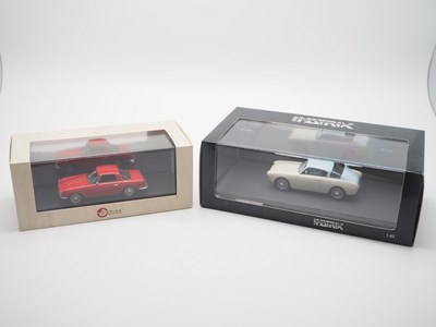 Lot 17 - A pair of hand built 1:43 scale resin models...