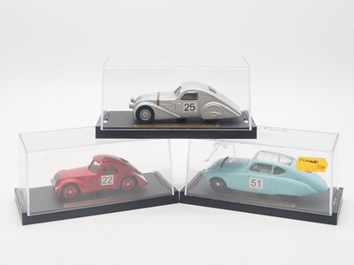 Lot 232 - A group of 1:43 scale hand built resin models...