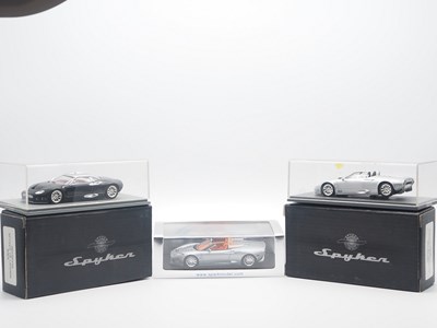 Lot 244 - A group of hand built 1:43 scale resin models...