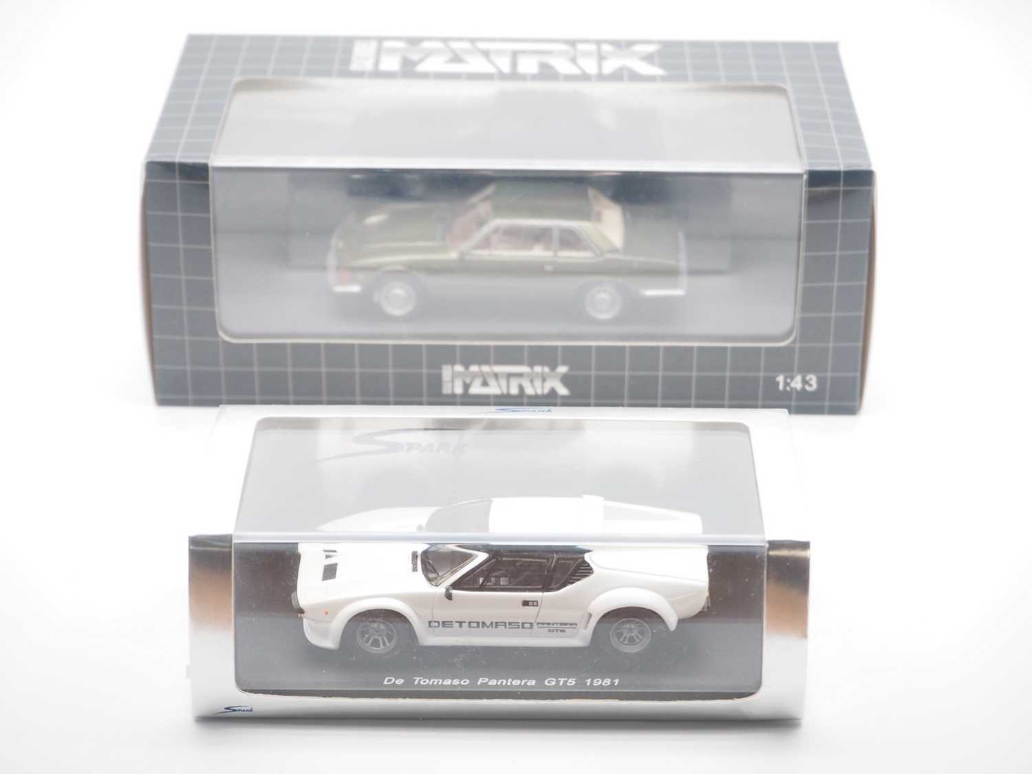 Lot 24 - A pair of hand built 1:43 scale resin models...