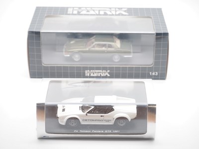 Lot 24 - A pair of hand built 1:43 scale resin models...