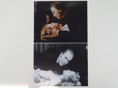 Lot 57 - DRACULA: A pair of signed JOANNA LUMLEY 10x8...