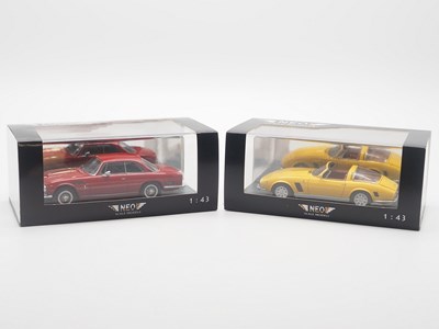 Lot 32 - A pair of hand built resin 1:43 scale models...