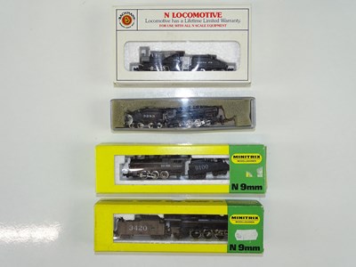 Lot 21 - A group of N Gauge American Outline steam...