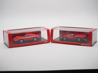 Lot 3 - A pair of hand built 1:43 scale resin models...