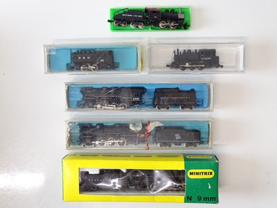 Lot 22 - A group of N Gauge American Outline steam...