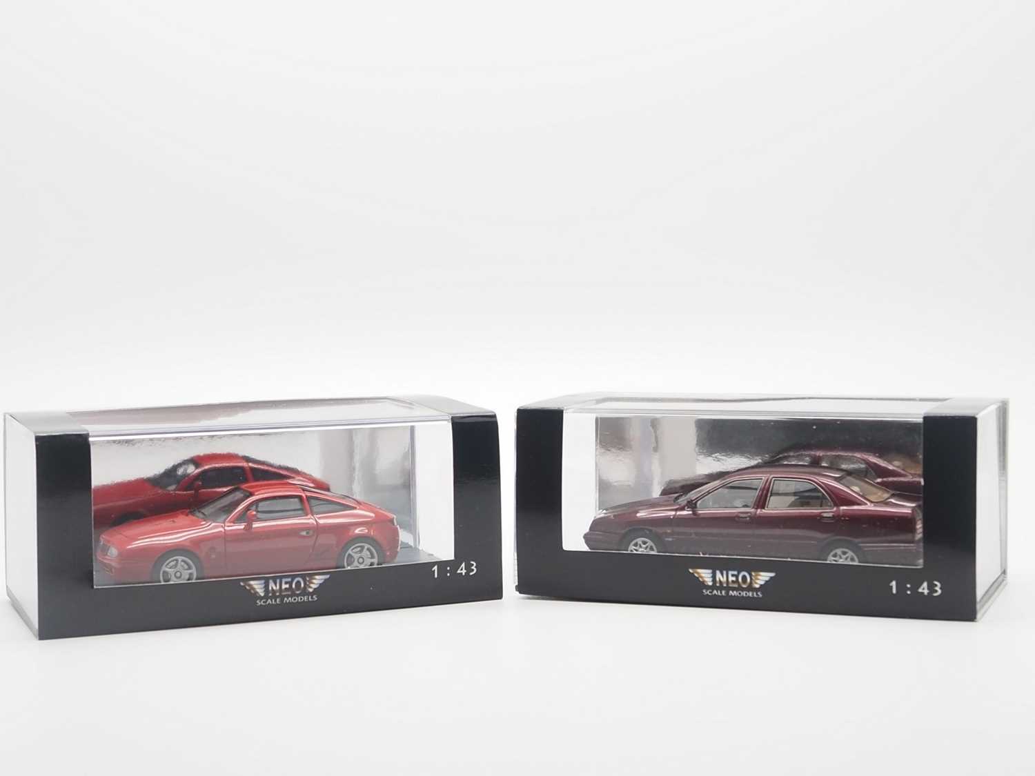 Lot 46 - A pair of hand built 1:43 scale resin models...