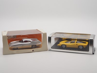 Lot 8 - A pair of hand built 1:43 scale resin models...