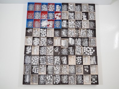 Lot 180 - A large quantity of N gauge whitemetal...