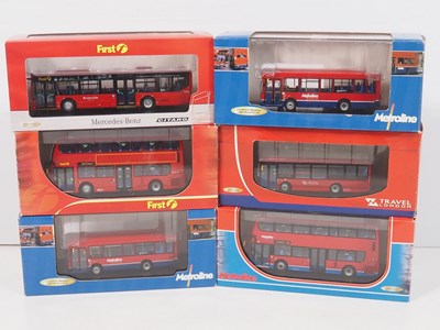 Lot 2 - A group of 1:76 scale diecast buses by...