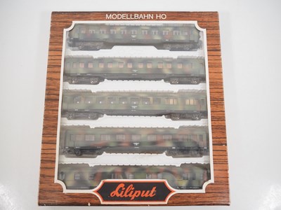 Lot 209 - A LILIPUT HO gauge 837 5-car Wehrmacht army...