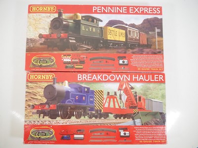 Lot 284 - A pair of HORNBY OO gauge train sets...