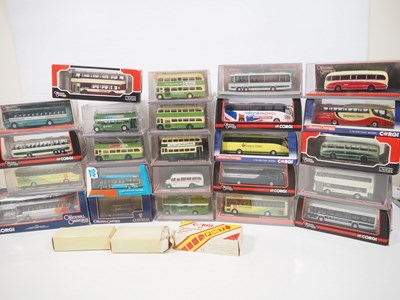 Lot 32 - A group of 1:76 scale diecast buses by CORGI...